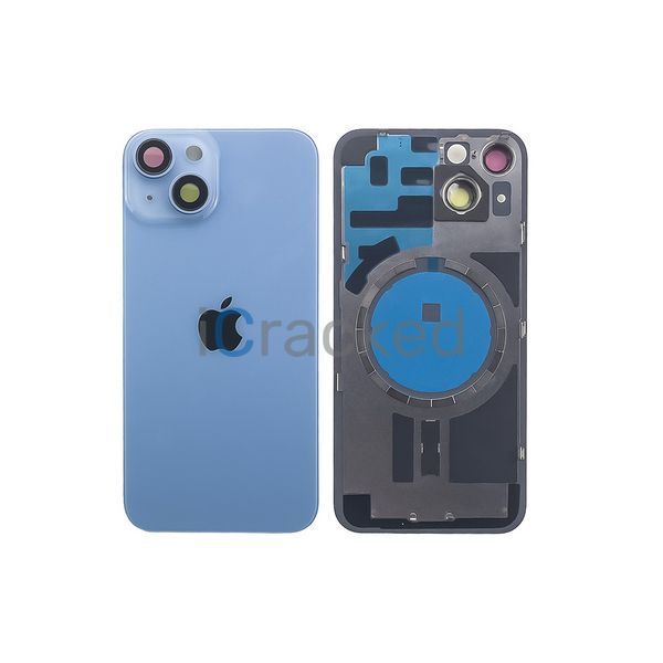Задняя крышка корпуса iPhone 14 Sierra Blue, в сборе со стеклом камеры НФ-00001316 фото Компанія iCracked. Задняя крышка корпуса iPhone 14 Sierra Blue, в сборе со стеклом камеры НФ-00001316 фото