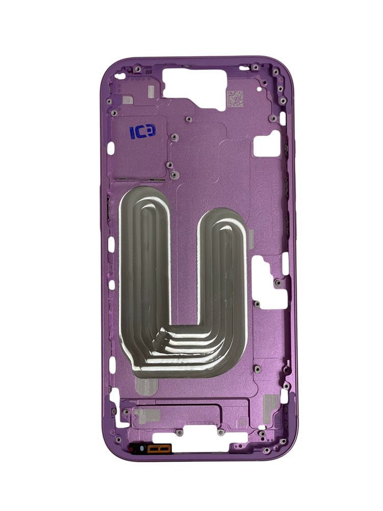 Компанія iCracked. Рамка корпусу iPhone 16 Pink з тримачем SIM, кнопками та сіткою EU НФ-00003011 фото