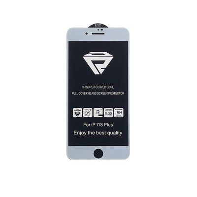 Компанія iCracked. Захисне скло 10D Full Glue Protect для Apple iPhone 7 Plus/8 Plus White НФ-00000521 фото
