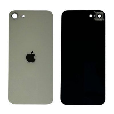 Компанія iCracked. Задня кришка корпусу iPhone SE 3 Starlight, звичайний виріз і кільце камери НФ-00002839 фото