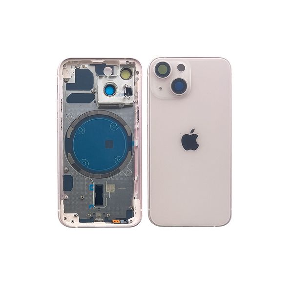 Компанія iCracked. Корпус iPhone 13 Mini в зборі Pink з тримачем SIM, кнопками, магнітами та сіткою EU НФ-00001310 фото