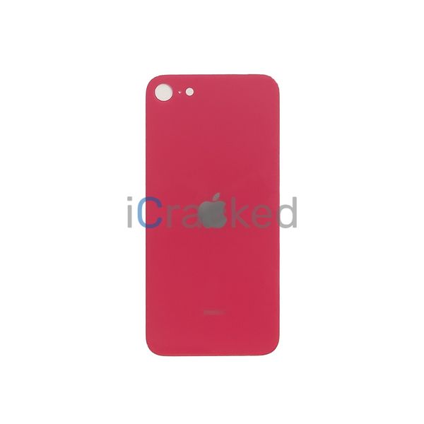 Компанія iCracked. Задняя крышка корпуса iPhone SE 2 Red, обычный вырез в сборе с кольцом камеры НФ-00002039 фото