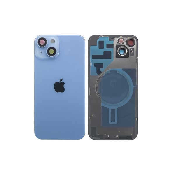 Компанія iCracked. Задня кришка корпусу iPhone 14 Plus Sierra Blue, звичайний виріз в зборі зі склом камери НФ-00001321 фото