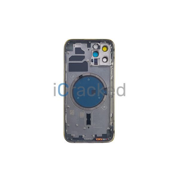 Компанія iCracked. Корпус iPhone 12 Pro в сборе Black с держателем SIM, кнопками, магнитами и сеткой EU НФ-00000941 фото