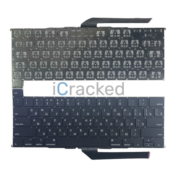 Компанія iCracked. Клавиатура MacBook Pro 16" A2141 (2019) UA/EN/RU, горизонтальный Enter, Original НФ-00001060 фото