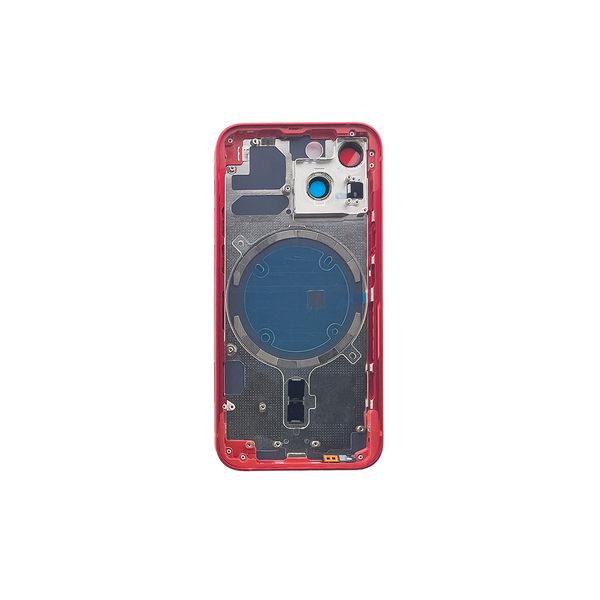 Компанія iCracked. Корпус iPhone 13 Mini в зборі Red з тримачем SIM, кнопками, магнітами та сіткою US НФ-00001525 фото