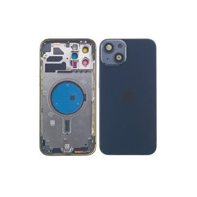 Компанія iCracked. Корпус iPhone 13 в сборе Midnight с держателем SIM, кнопками, магнитами и сеткой EU НФ-00000984 фото
