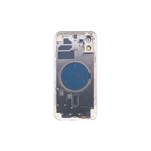 Компанія iCracked. Корпус iPhone 12 в зборі White з тримачем SIM, кнопками, магнітами та сіткою US НФ-00001410 фото