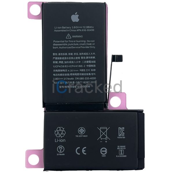 Компанія iCracked. Аккумулятор (батарея) для iPhone XS Max с контроллером, 3174 mAh. Orig Controller НФ-00000538 фото