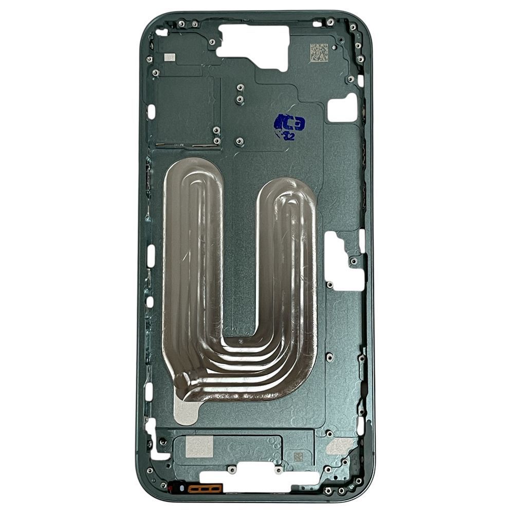 Компанія iCracked. Рамка корпуса iPhone 16 Plus Green (Teal) з тримачем SIM, кнопками та сіткою EU НФ-00003027 фото