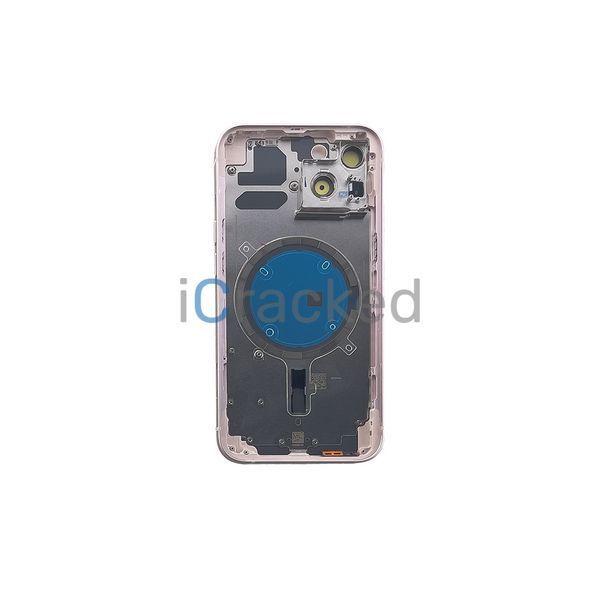 Компанія iCracked. Корпус iPhone 13 в зборі Pink з тримачем SIM, кнопками, магнітами та сіткою EU НФ-00001047 фото