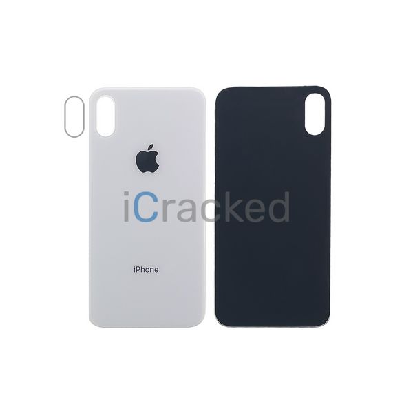 Компанія iCracked. Задня кришка корпусу iPhone X White, звичайний виріз та кільце камери НФ-00000625 фото